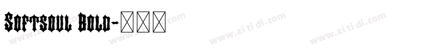 Softsoul Bold字体转换